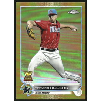 2022 Topps Chrome Gold Refractors #15 Trevor Rogers