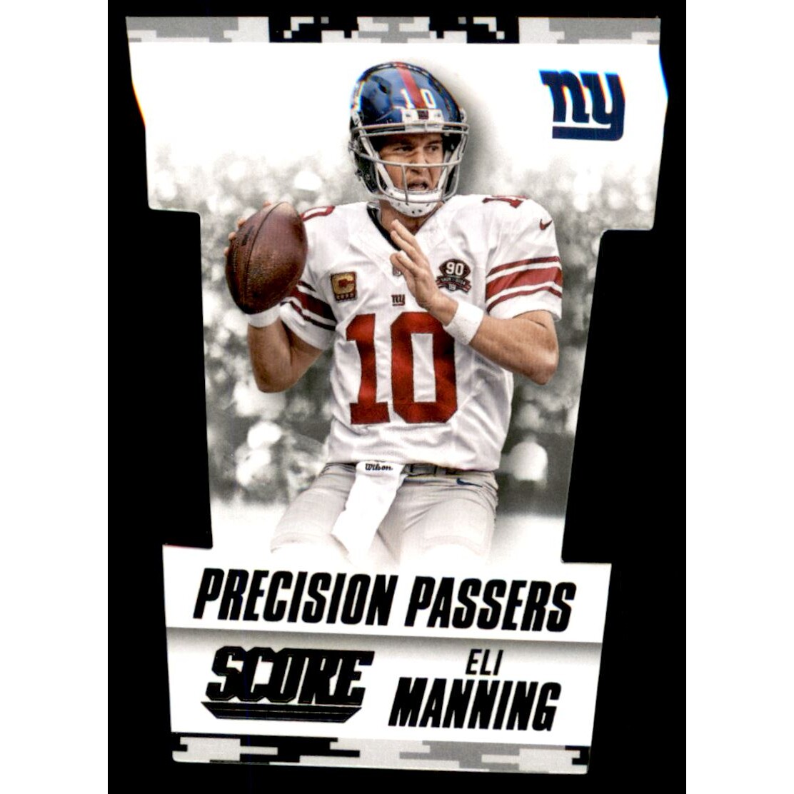 2015 Score Precision Passers Black Camo #15 Eli Manning