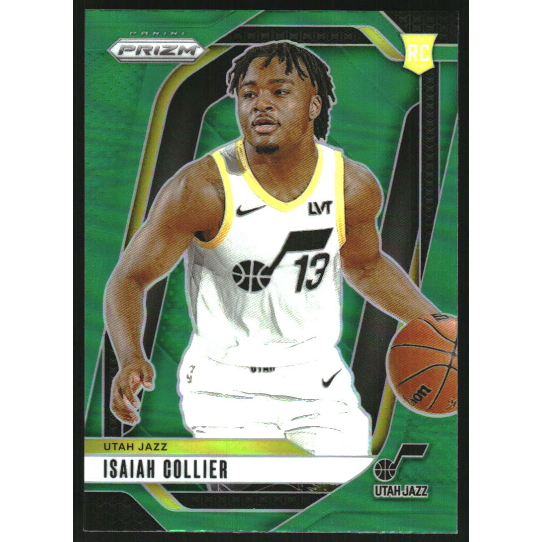 2024-25 Panini Prizm Prizms Green #227 Isaiah Collier