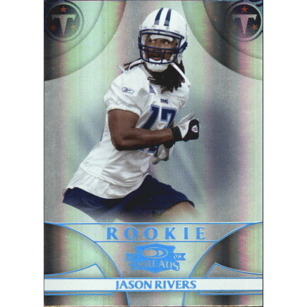 2008 Donruss Threads Platinum Holofoil #189 Jason Rivers. rookie card picture