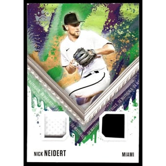 2021 Diamond Kings DK Materials Holo Silver #14 Nick Neidert/99