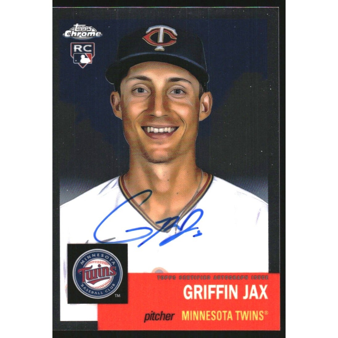 2022 Topps Chrome Platinum Anniversary Autographs #CPAGJ Griffin Jax. rookie card picture