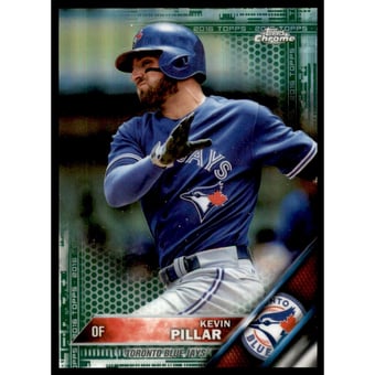 2016 Topps Chrome Green Refractors #102 Kevin Pillar