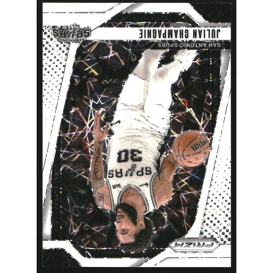 2024-25 Panini Prizm Prizms White Lazer #158 Julian Champagnie