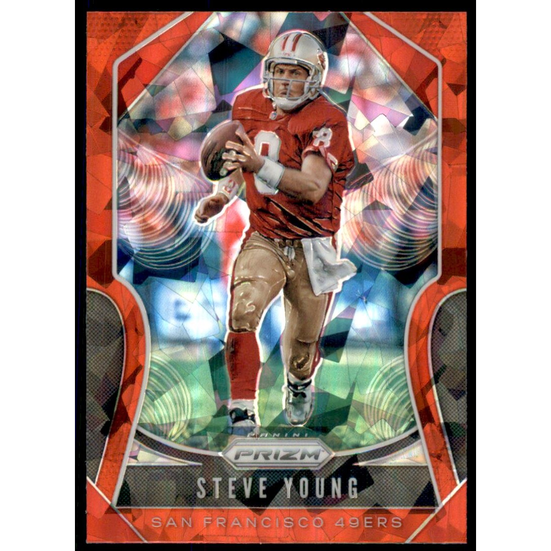 2019 Panini Prizm Prizms Red Ice #248 Steve Young