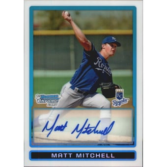 2009 Bowman Chrome Prospects Refractors #BCP99 Matt Mitchell AU