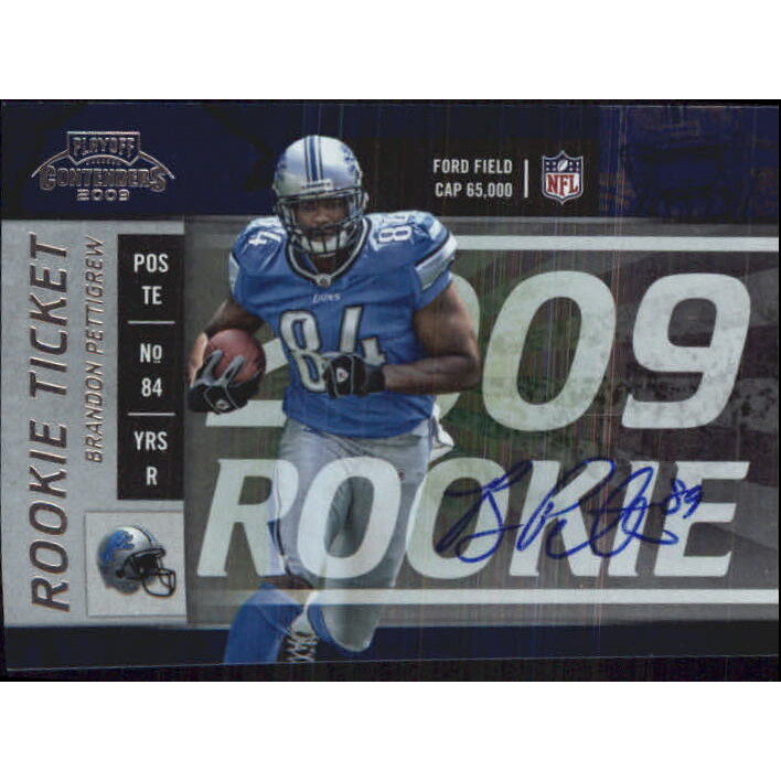 2009 Playoff Contenders #111 Brandon Pettigrew AU RC