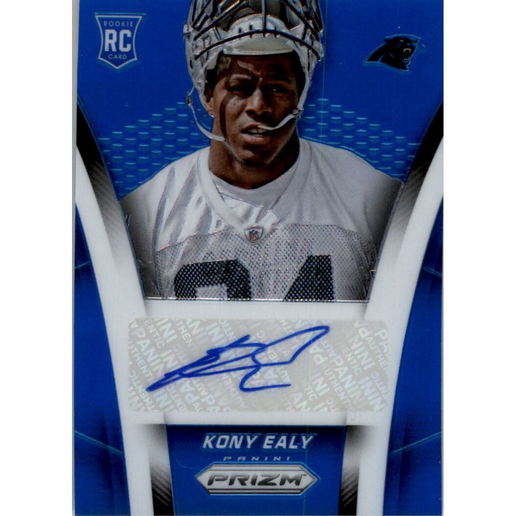 2014 Panini Prizm Rookie Autographs Prizms Blue #ARKE Kony Ealy/75. rookie card picture