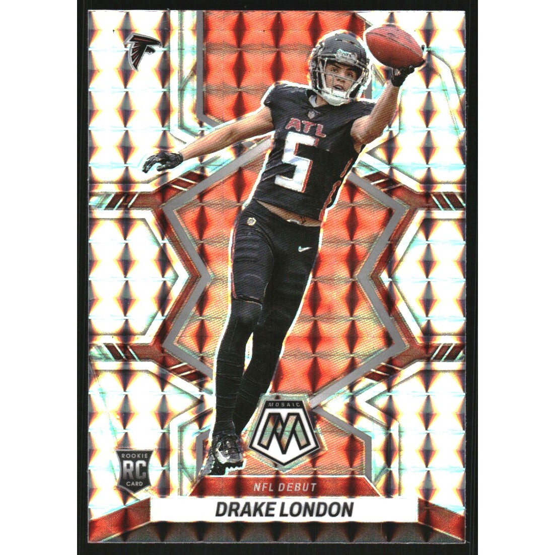 2022 Panini Mosaic Mosaic #275 Drake London DEB. rookie card picture