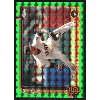 2025 Topps Chrome Green Geometric Refractors #191 Marco Luciano