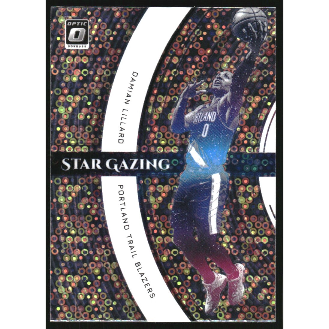 2021-22 Donruss Optic Star Gazing Holo Fast Break #10 Damian Lillard