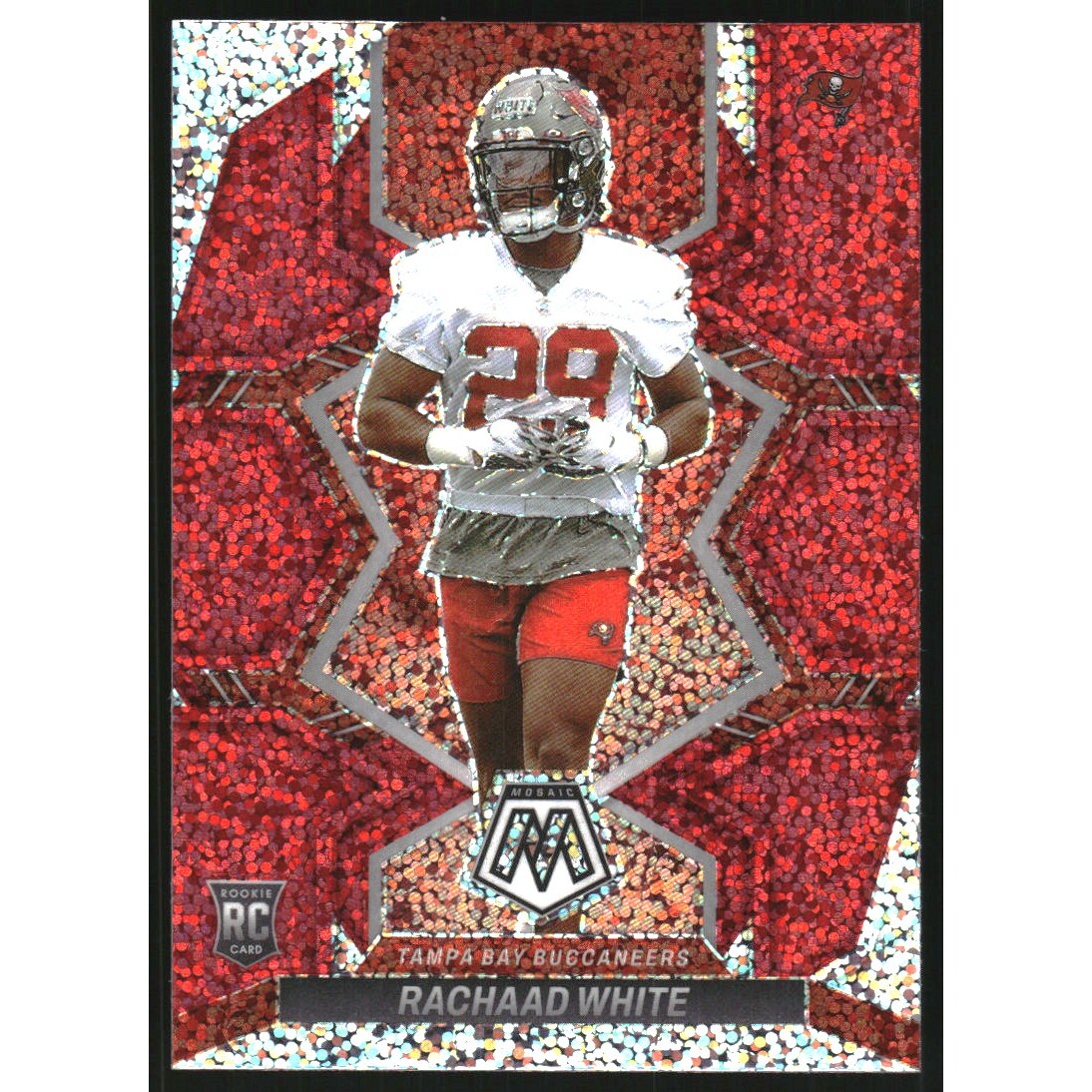 2022 Panini Mosaic Red Sparkle #345 Rachaad White