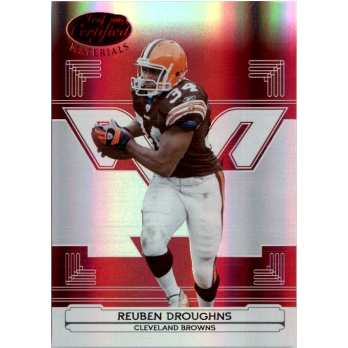 2006 Leaf Certified Materials Mirror Red #37 Reuben Droughns