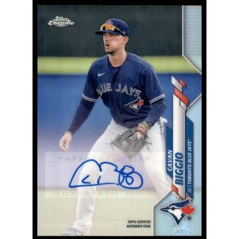2020 Topps Chrome Update Autograph Refractors #USACBI Cavan Biggio