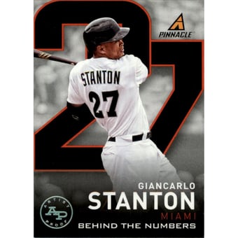 2013 Pinnacle Behind the Numbers Artists Proof #6 Giancarlo Stanton