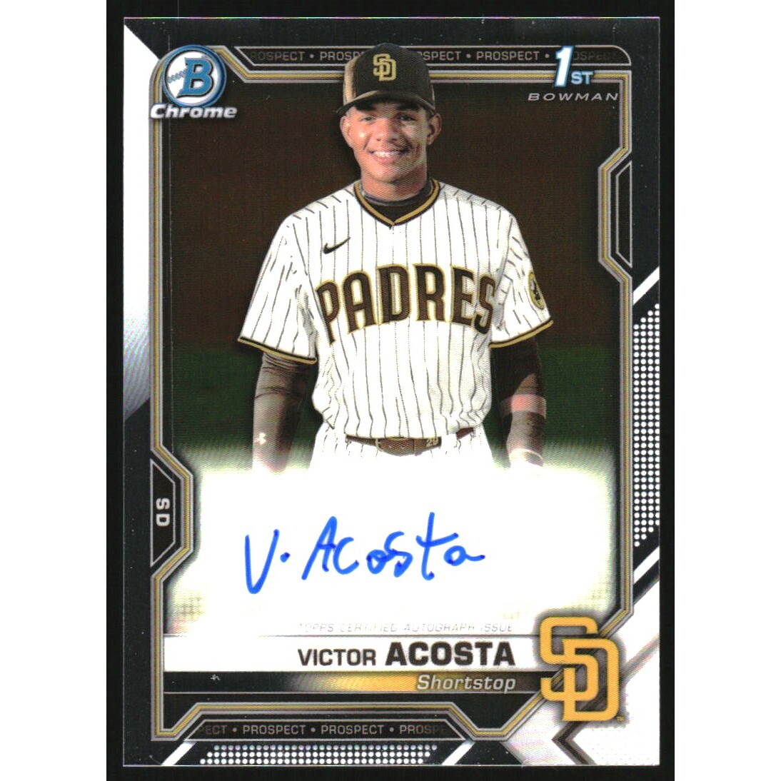 2021 Bowman Chrome Prospect Autographs #CPAVA Victor Acosta