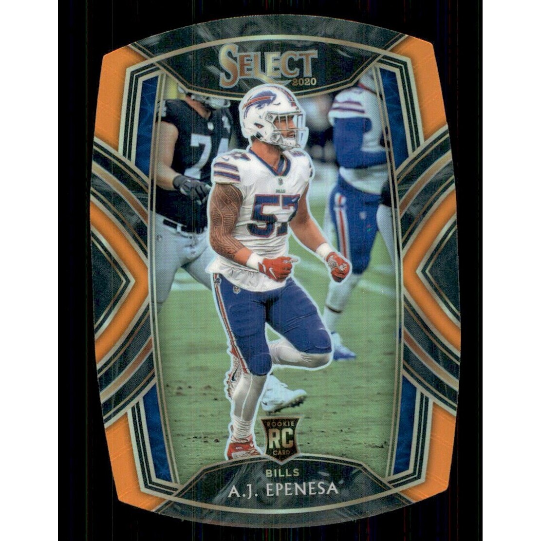 2020 Select Prizm Orange Die Cut #295 A.J. Epenesa