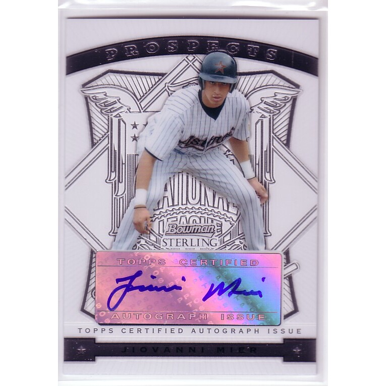2009 Bowman Sterling Prospects #JMM Jiovanni Mier AU. rookie card picture