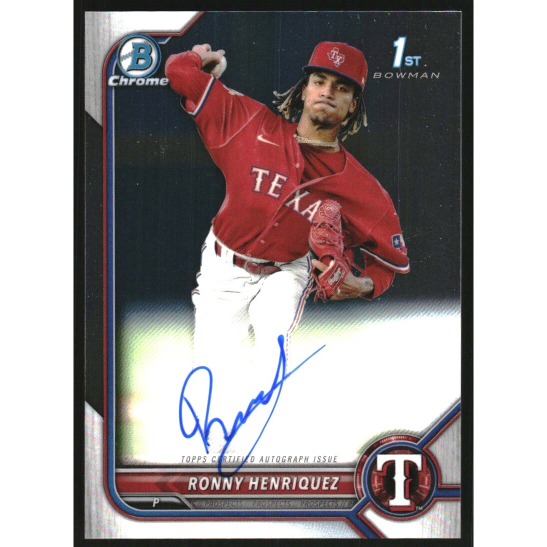 2022 Bowman Chrome Prospect Autographs #CPARH Ronny Henriquez