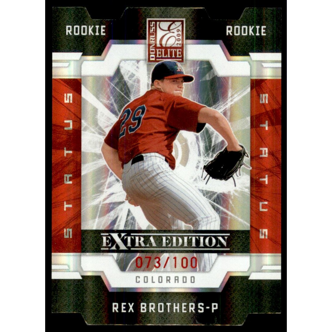 2009 Donruss Elite Extra Edition Status #69 Rex Brothers. rookie card picture