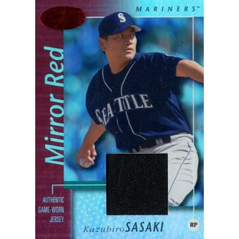2002 Leaf Certified Mirror Red #95 Kazuhiro Sasaki Jsy