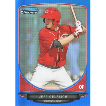 2013 Bowman Chrome Prospects Blue Refractors #BCP15 Jeff Gelalich