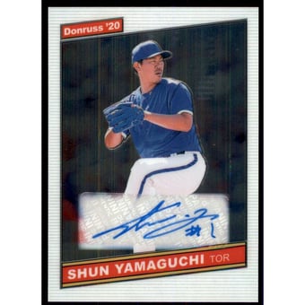 2020 Donruss Optic Retro '86 Signatures #15 Shun Yamaguchi