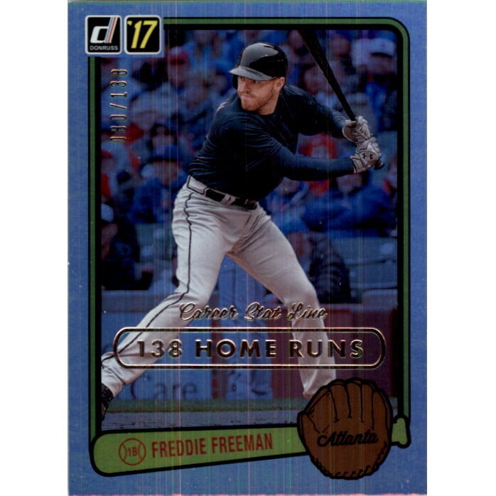 2017 Donruss '83 Retro Variations Stat Line Career #RV2 Freddie Freeman/138
