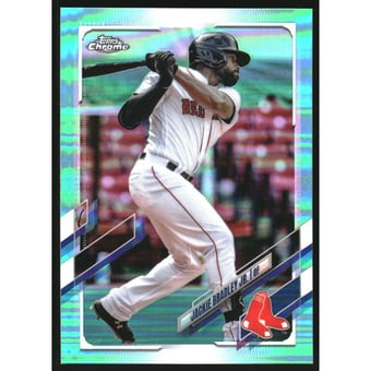 2021 Topps Chrome Aqua Refractors #161 Jackie Bradley Jr.