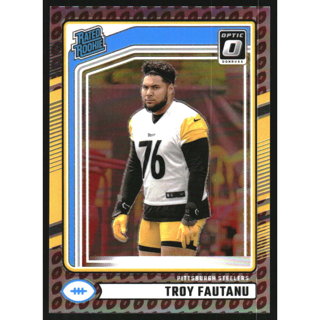 2024 Donruss Optic Rated Rookies Preview Football Emoji #360 Troy Fautanu 2024 Donruss Optic Rated Rookies Preview Football Emoji #360 Troy Fautanu