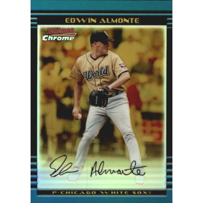 2002 Bowman Chrome Draft Gold Refractors #142 Edwin Almonte