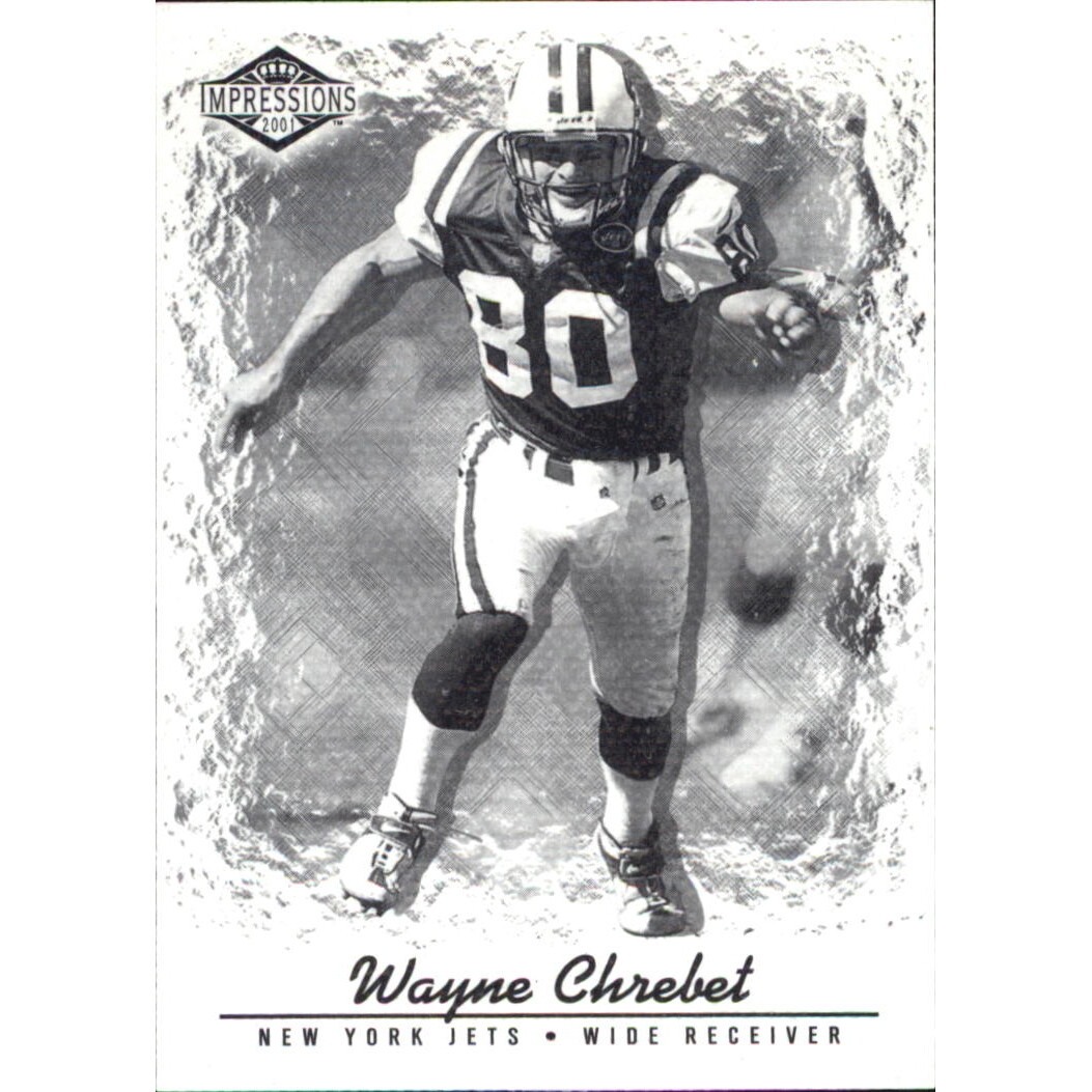 2001 Pacific Impressions Shadow #92 Wayne Chrebet