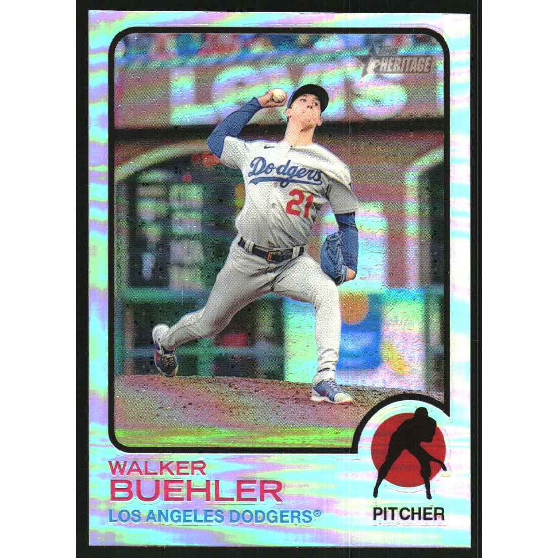 2022 Topps Heritage Chrome Refractors #127 Walker Buehler