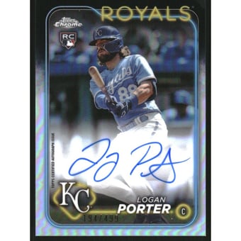 2024 Topps Chrome Rookie Autographs Refractors #RALP Logan Porter