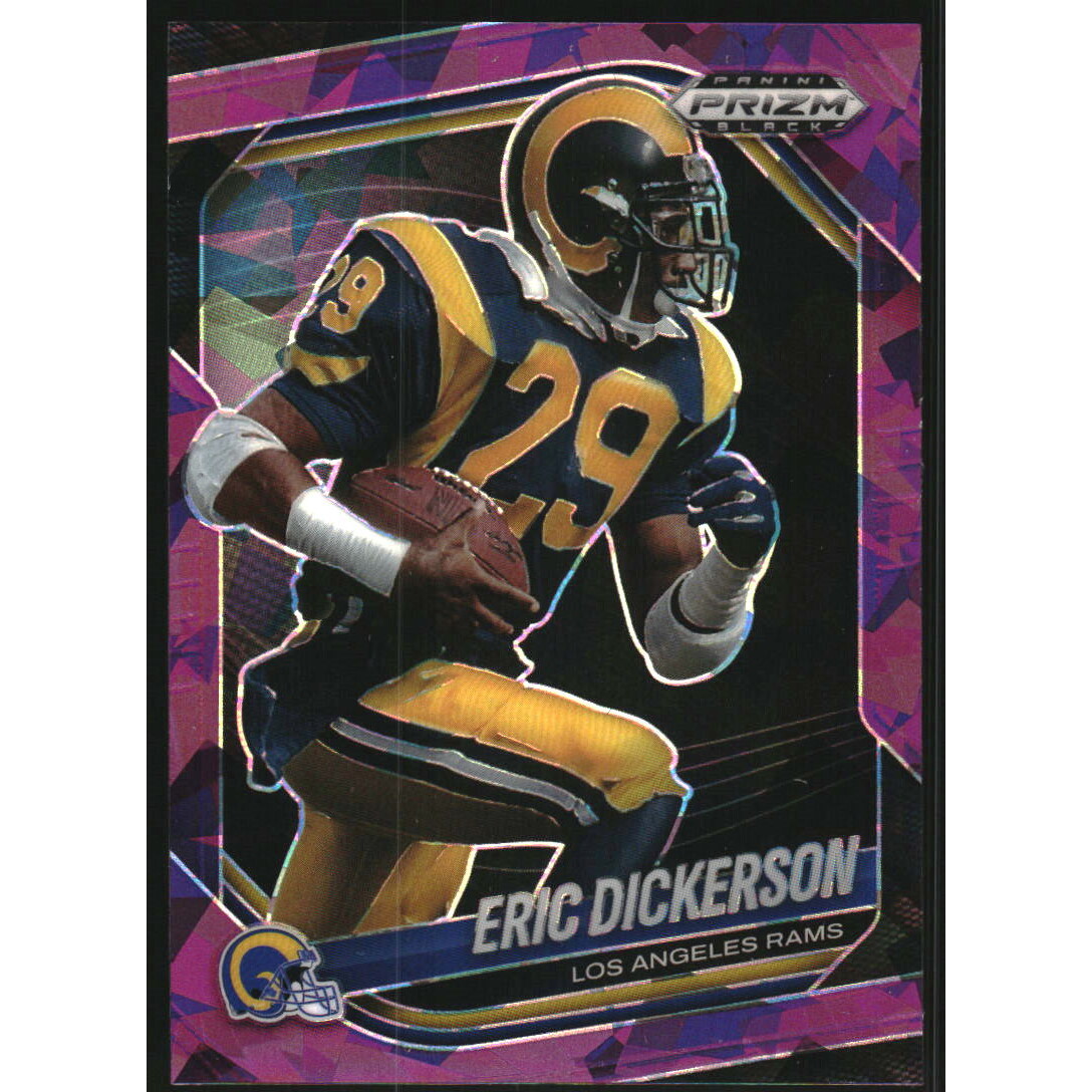 2025 Panini Prizm Black Prizms Purple Ice #77 Eric Dickerson