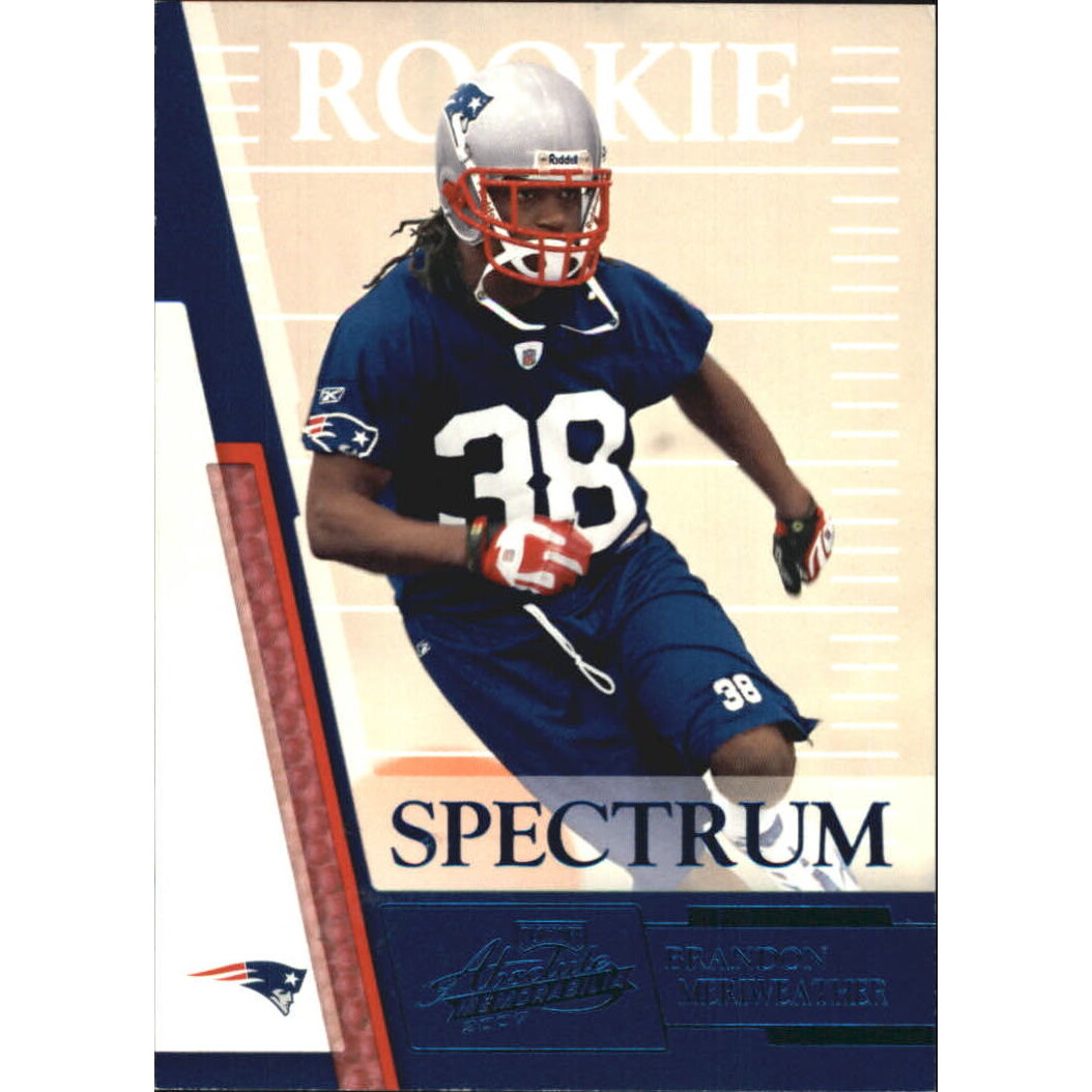 2007 Absolute Memorabilia Spectrum Blue Retail #207 Brandon Meriweather
