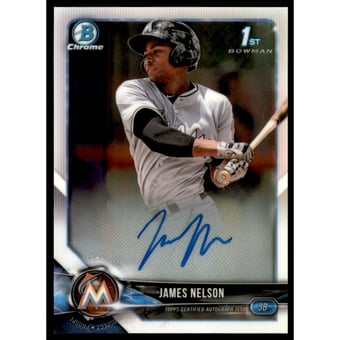 2018 Bowman Chrome Prospect Autographs #CPAJN James Nelson