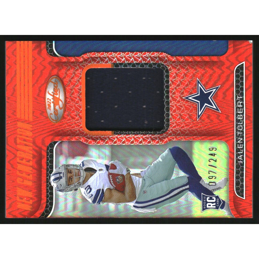 2022 Certified New Generation Jerseys Mirror Orange #26 Jalen Tolbert/249