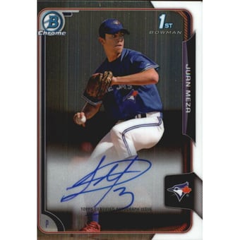 2015 Bowman Chrome Prospect Autographs #BCAPJM Juan Meza
