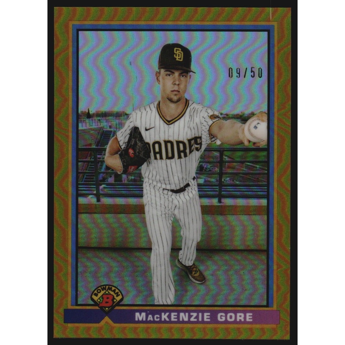 2021 Bowman Chrome '91 Bowman Gold Refractors #91BMG MacKenzie Gore