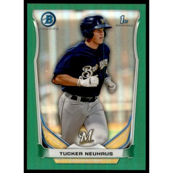 2014 Bowman Chrome Prospects Green Refractors #BCP59 Tucker Neuhaus