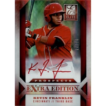 2013 Elite Extra Edition Signature Red Ink #144 Kevin Franklin