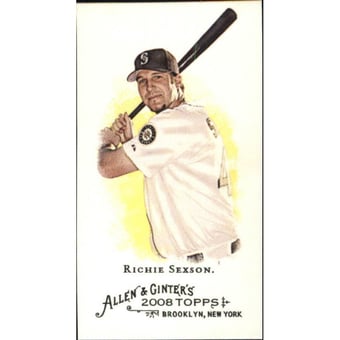 2008 Topps Allen and Ginter Mini A and G Back #328 Richie Sexson