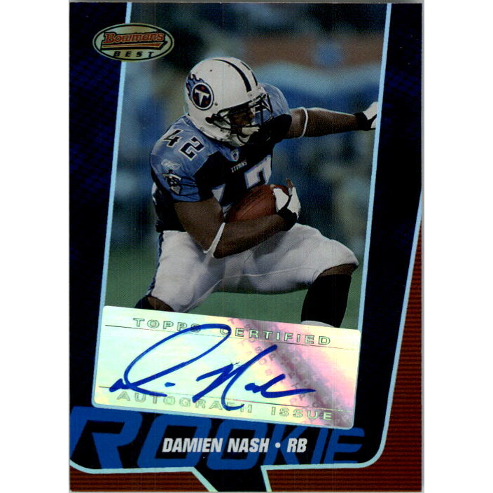 2005 Bowman's Best Blue #139 Damien Nash AU. rookie card picture