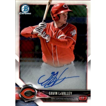 2018 Bowman Chrome Prospect Autographs #CPAGL Gavin LaValley