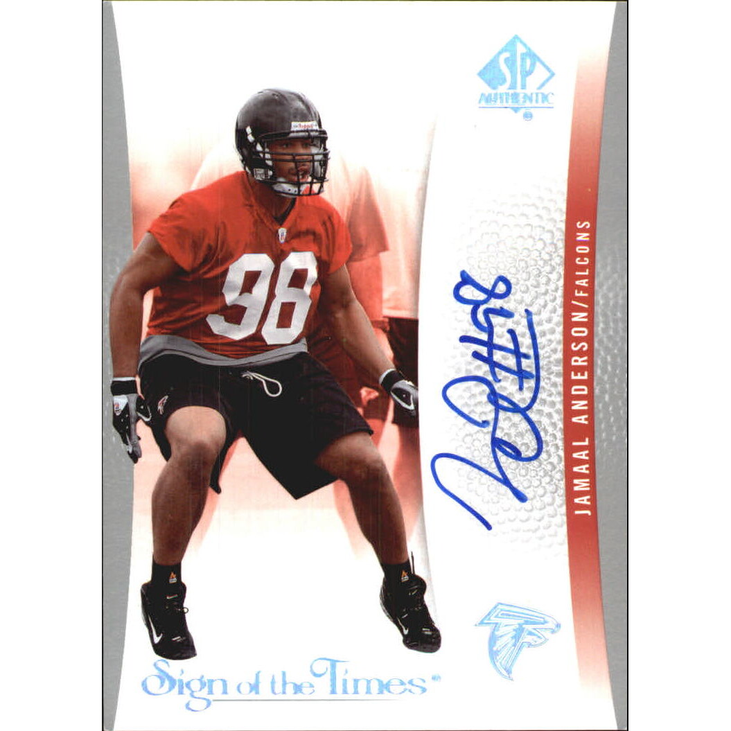 2007 SP Authentic Sign of the Times #SOTTJA Jamaal Anderson