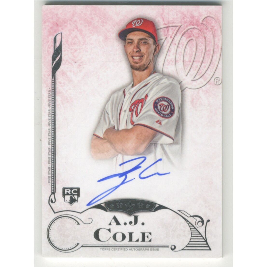 2015 Topps Five Star Autographs #FSAACO A.J. Cole RC 2015 Topps Five Star Autographs #FSAACO A.J. Cole RC