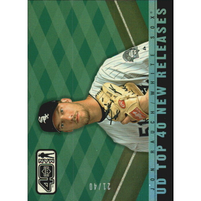 2002 Upper Deck 40-Man Electric Rainbow #1047 Jon Rauch NR. rookie card picture