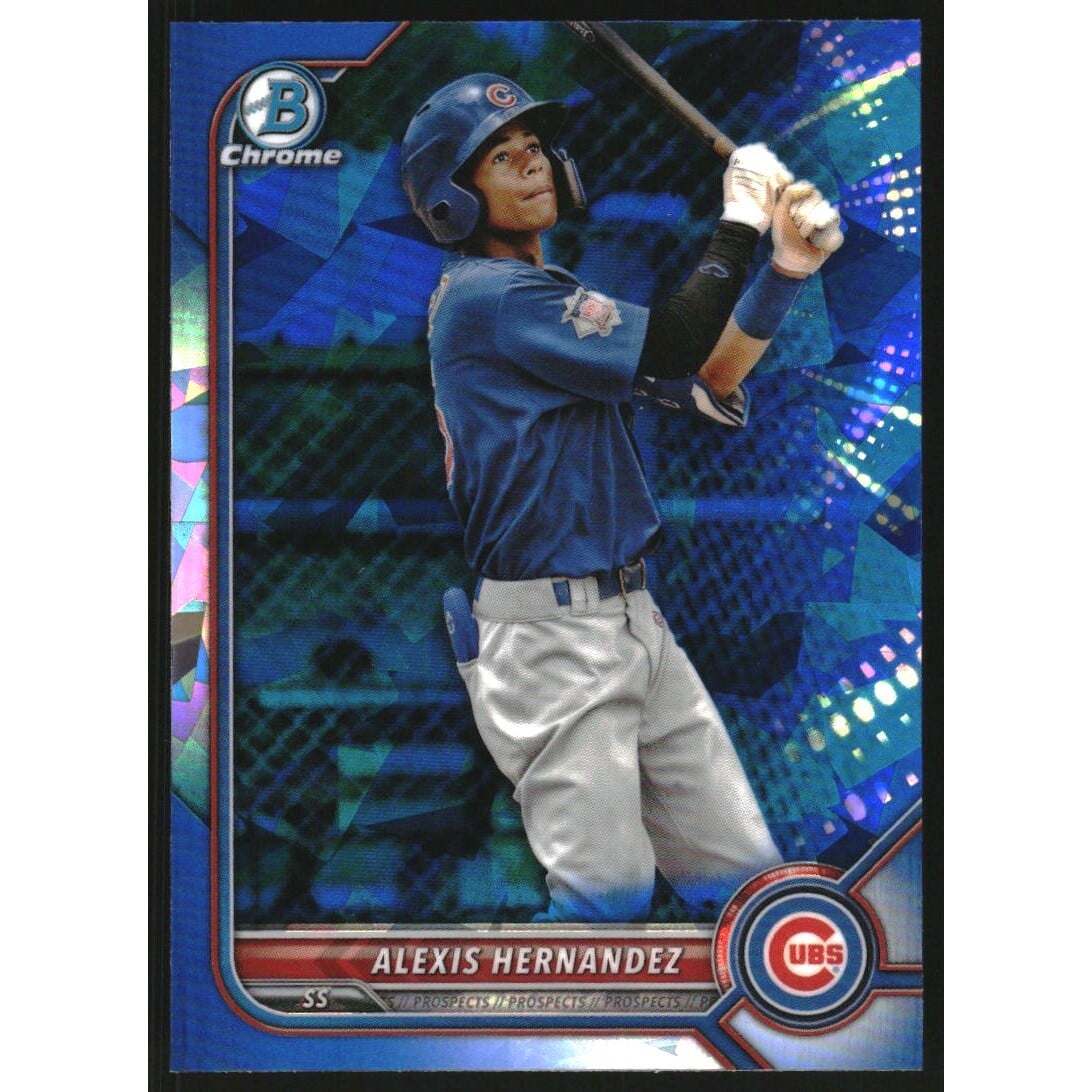2022 Bowman Chrome Draft Sapphire #BDC173 Alexis Hernandez. rookie card picture