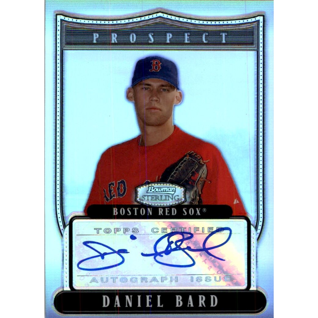 2007 Bowman Sterling Prospects Refractors #DB Daniel Bard AU. rookie card picture